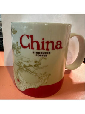 STARBUCKS China Dragon Global Icon Mug 16 oz